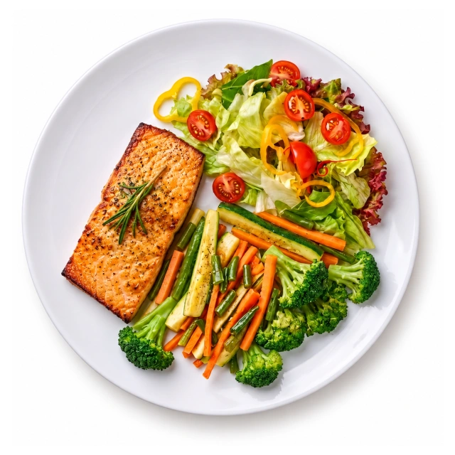 Grilled salmon